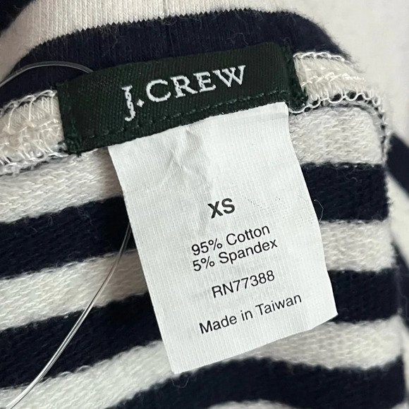 J. Crew • Navy White Nautical Stripe Mini Skirt - Picture 3 of 4